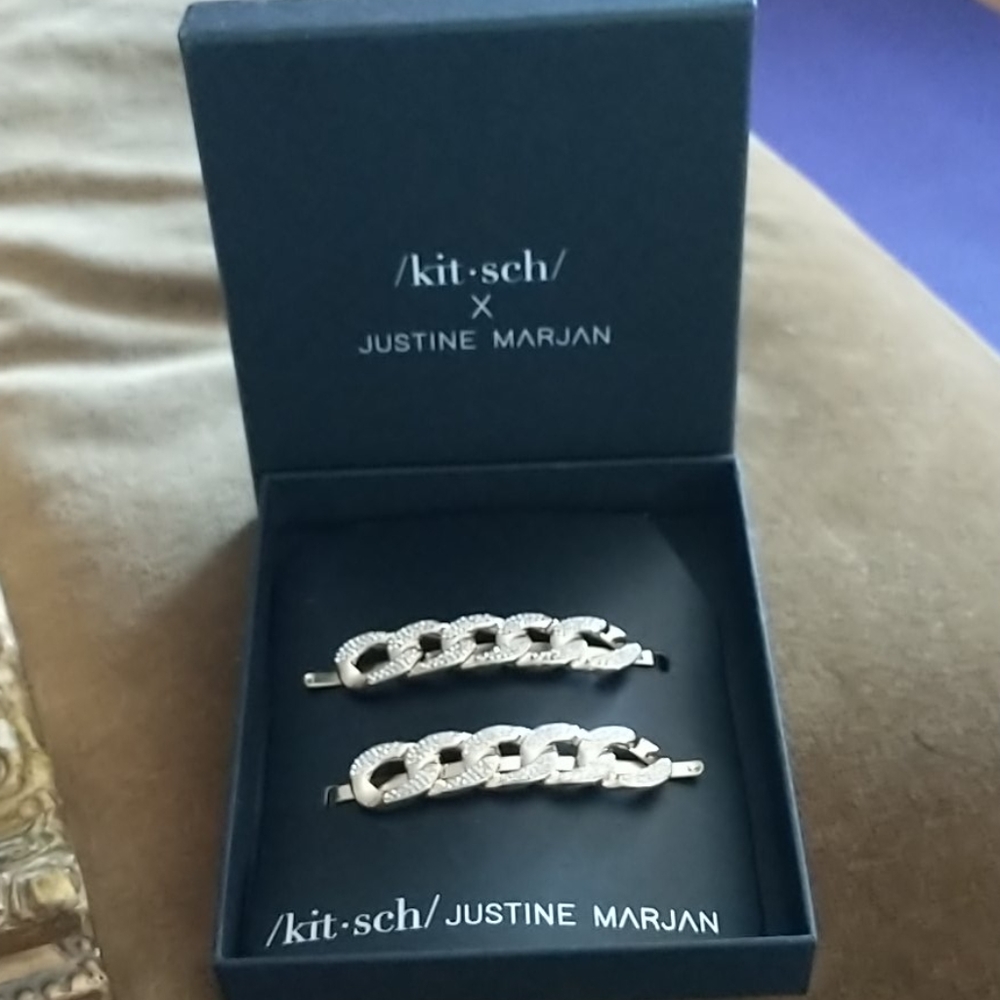 SOLD! Kitsch x Justine Marjan Hair Pins New In Box